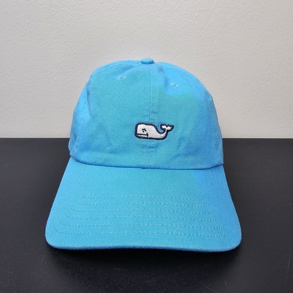 Vineyard Vines Other - Vineyard‎ Vines Hat Cap Mens Strap Back Blue Spellout White Whale Logo Golf Prep